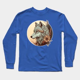 Grey wolf Long Sleeve T-Shirt